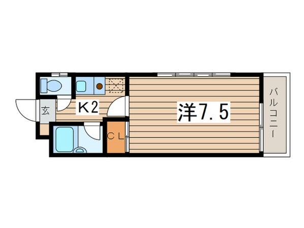 ホワイト林間の物件間取画像